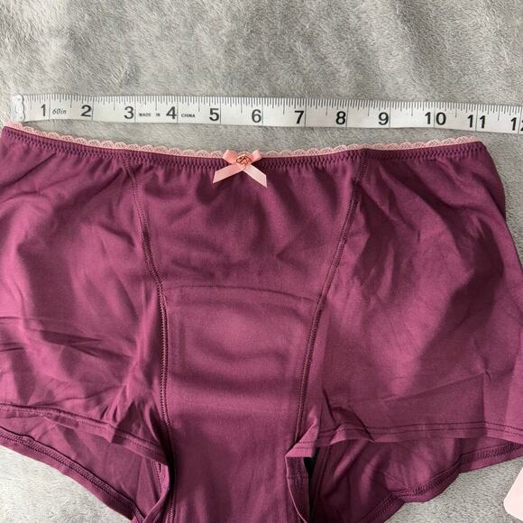2 Pack Victorias Secret Bodyshort Absortion Level 3 Underwear, Purple, S/P - Picture 5 of 7
